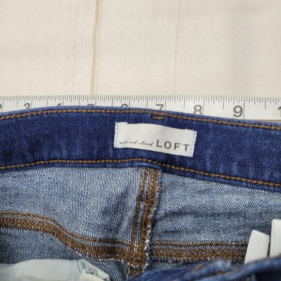 Loft the super soft girlfriend jeans dark indigo wash - Picture 6 of 9